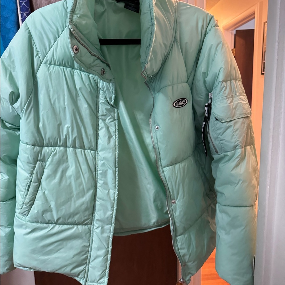 Light Green Women's Puffer Jacket